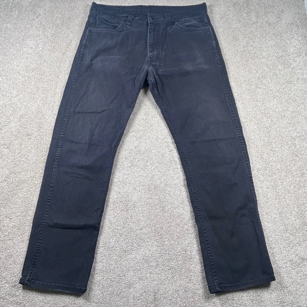 Levis 511‎ Slim Fit Jeans Mens 33x30 Black Faded Denim Pants 04511-1292